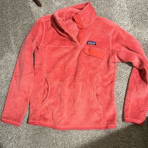 Orange Patagonia fleece